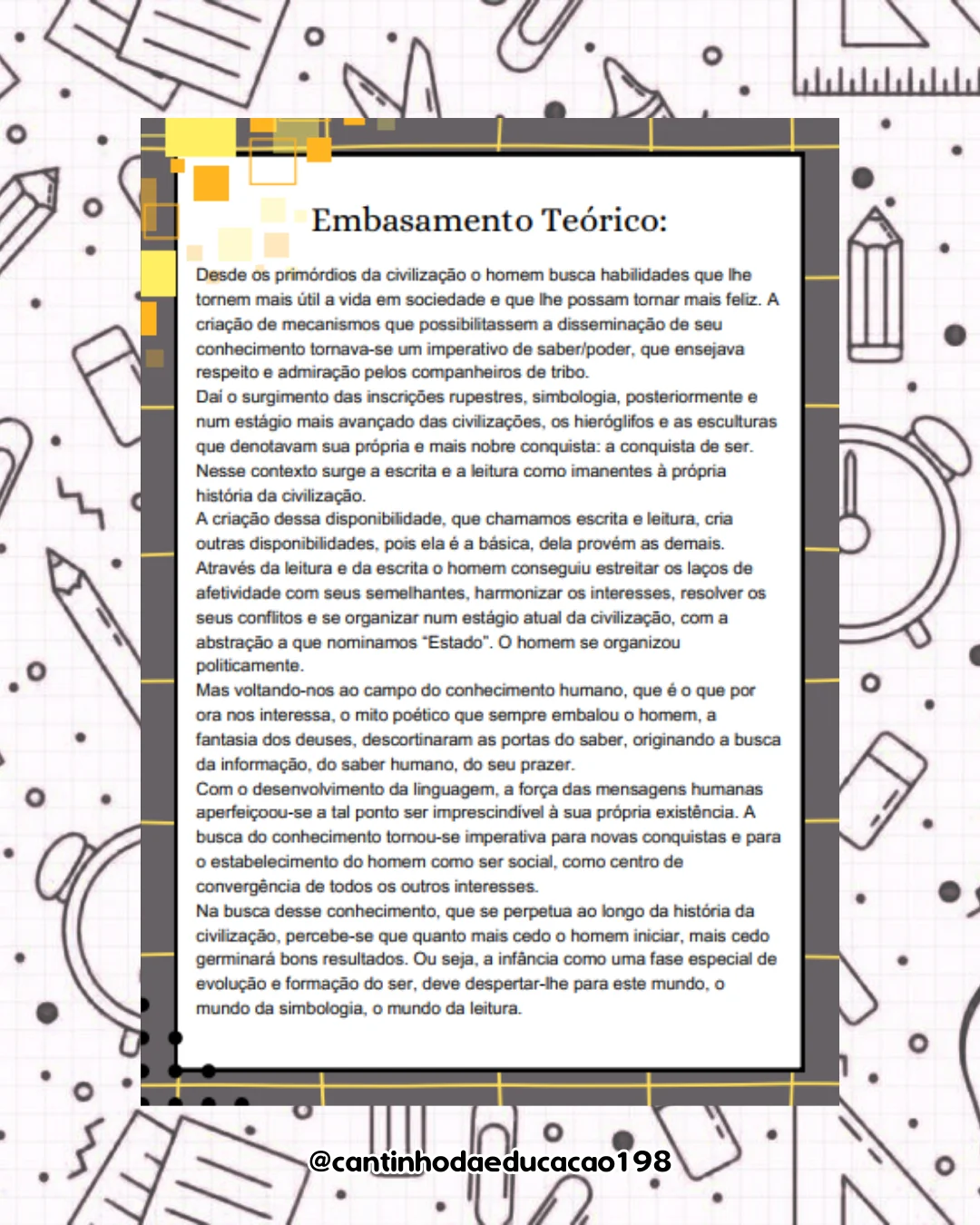 Projeto de intervenção pedagógica – PDF para Imprimir — amostra 2: Sobre o PROJETO DE INTERVENÇÃO PEDAGÓGICA