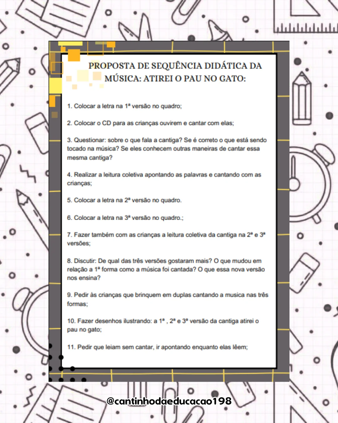 Projeto de intervenção pedagógica – PDF para Imprimir — amostra 3: Um material completo e estruturado para auxiliar o…