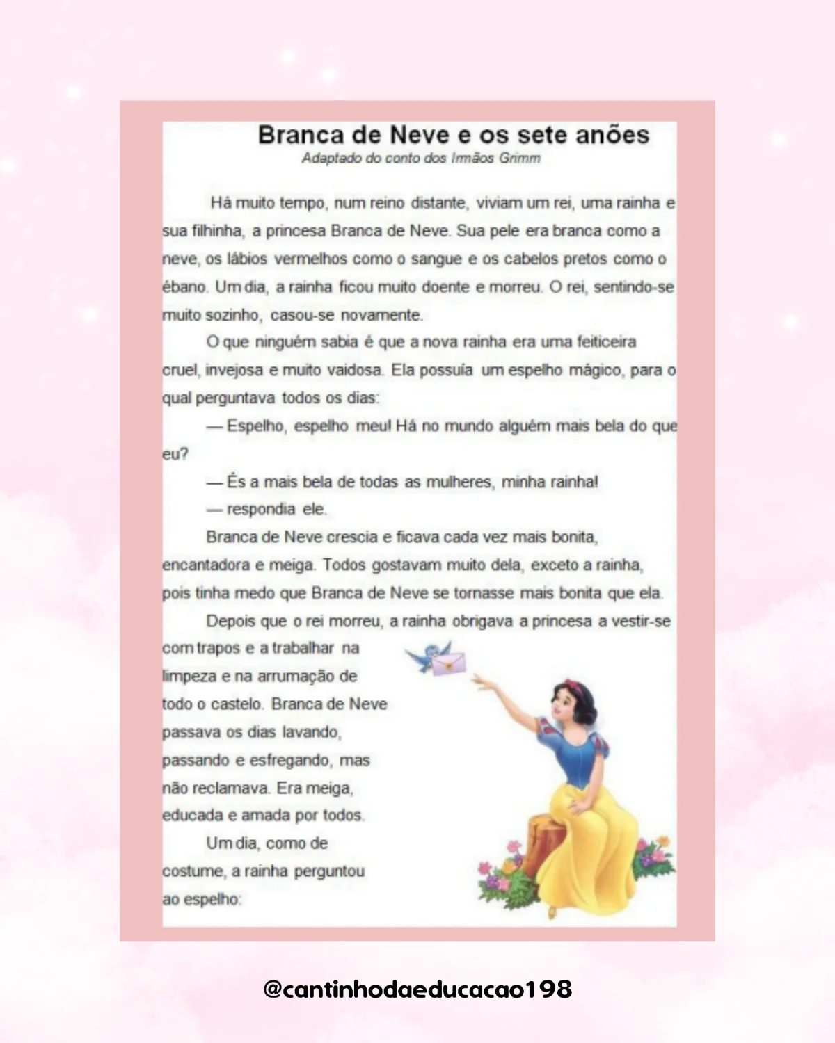 Projeto de leitura – contos de fada – Material Pedagógico — amostra 3: Um projeto completo e encantador para despertar o… Projeto de leitura – contos de fada – Material Pedagógico — amostra 3: Um projeto completo e encantador para despertar o…