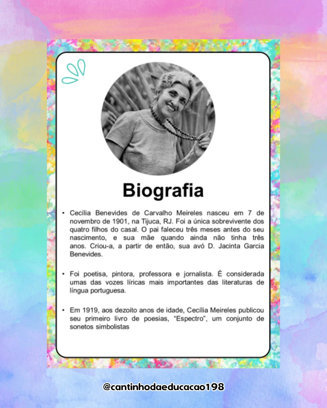 Projeto de poesias – cecília meireles – Material Pedagógico — amostra 1: O que vem no material