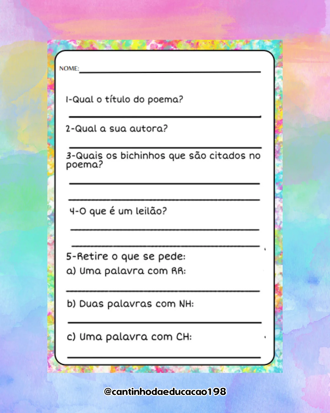 Projeto de poesias – cecília meireles – Material Pedagógico — amostra 5: Um projeto encantador para explorar a poesia, a…