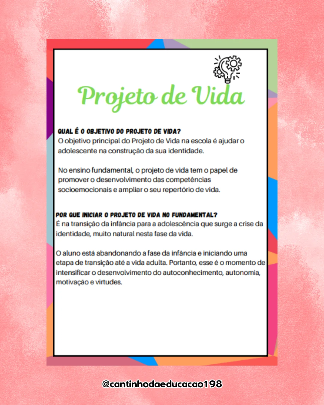 PROJETO DE VIDA – Atividades para Imprimir — amostra 1: O que vem no material PROJETO DE VIDA – Atividades para Imprimir — amostra 1: O que vem no material
