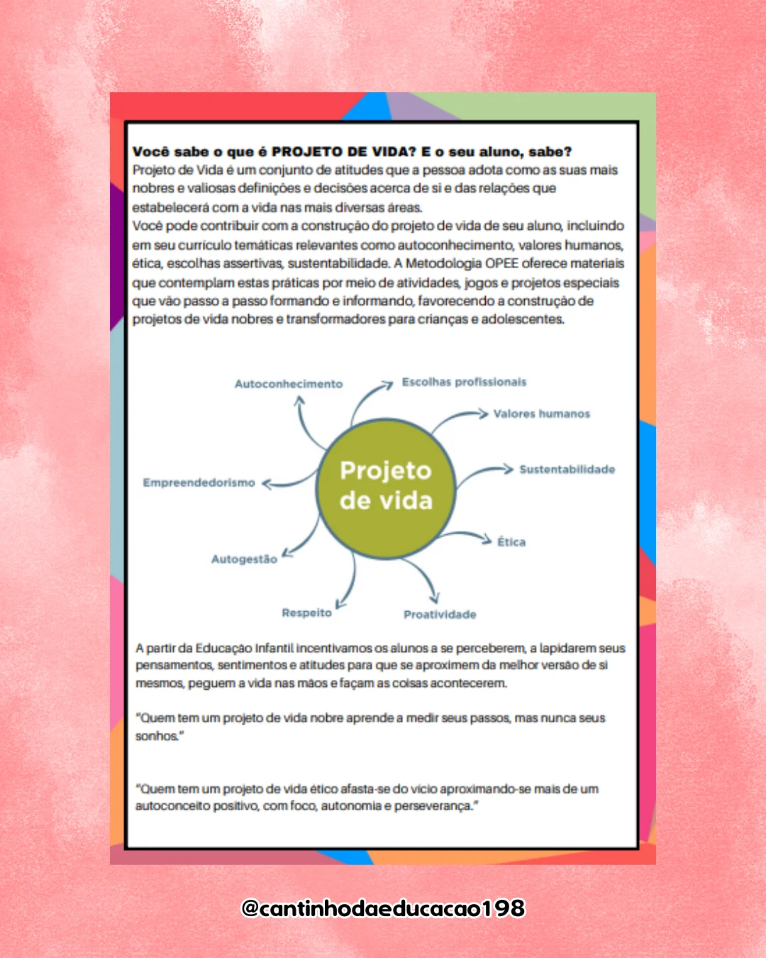 PROJETO DE VIDA – Atividades para Imprimir — amostra 2: Um projeto especial para ajudar os alunos a refletirem sobre seus… PROJETO DE VIDA – Atividades para Imprimir — amostra 2: Um projeto especial para ajudar os alunos a refletirem sobre seus…