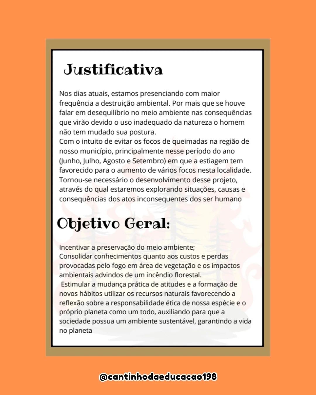 Projeto desmatamentos e queimadas – PDF para Imprimir — amostra 5: Material completo e pronto para uso