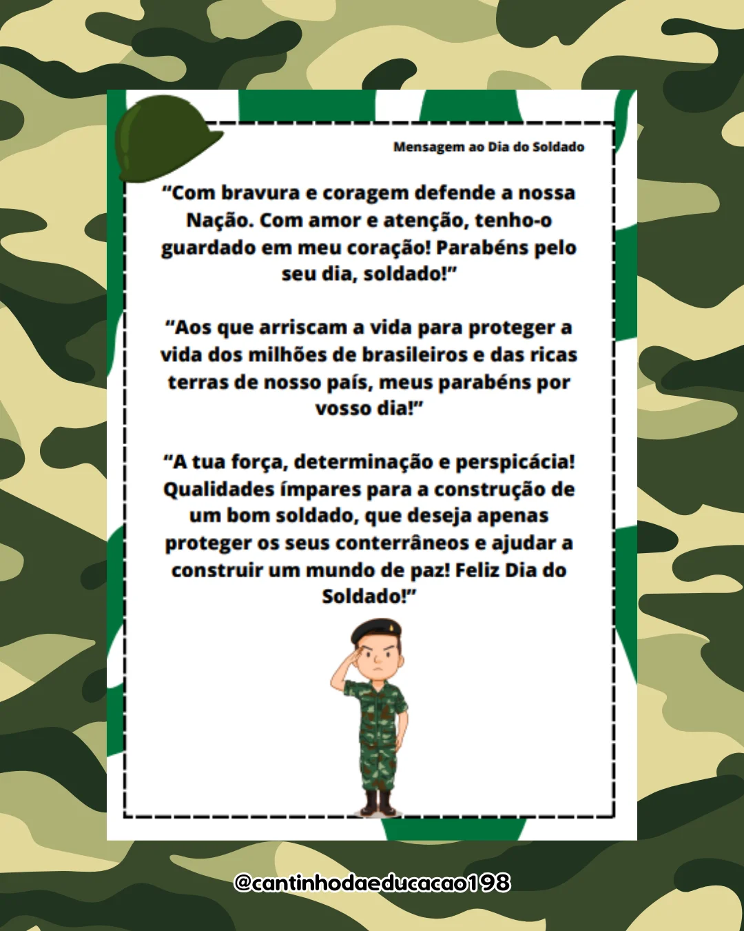Projeto dia do soldado – Material Pedagógico — amostra 3: Um projeto completo para trabalhar o Dia do Soldado de forma…