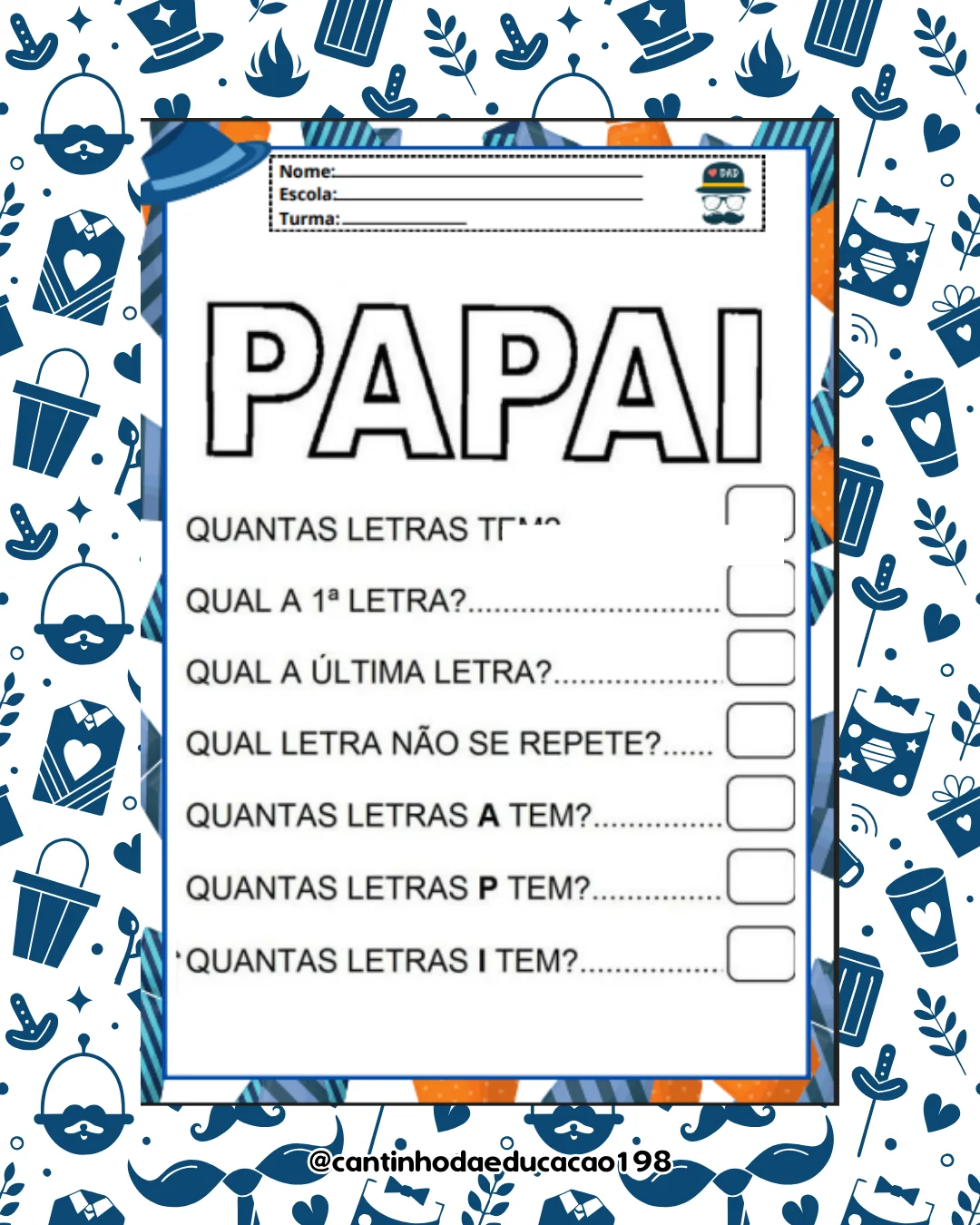 Projeto dia dos pais – Material Pedagógico — amostra 4: Um projeto especial para celebrar o amor, o carinho e os momentos…