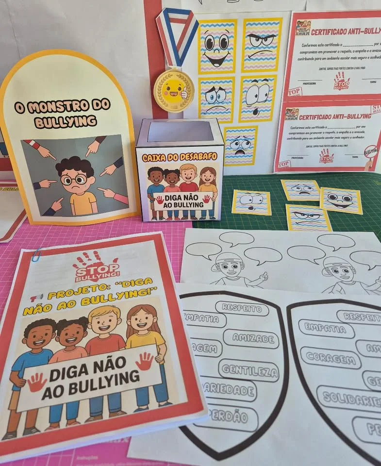 🚫🎭 PROJETO "DIGA NÃO AO BULLYING!" 🎭🚫 — capa do material
