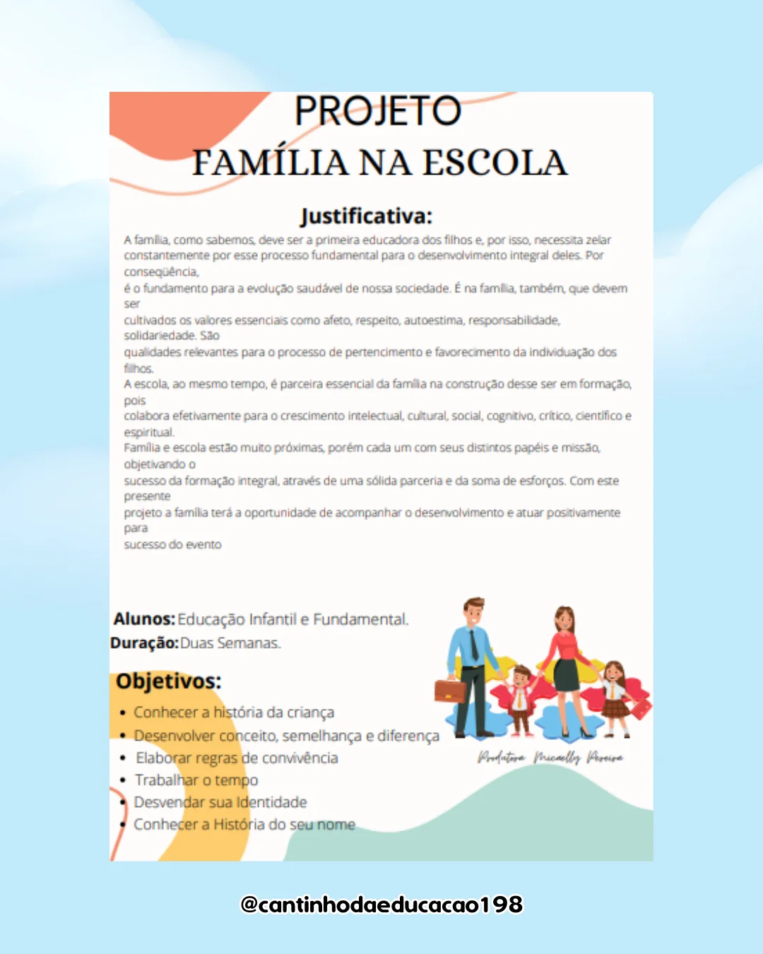 Projeto família na escola – Material Pedagógico — amostra 1: O que vem no material