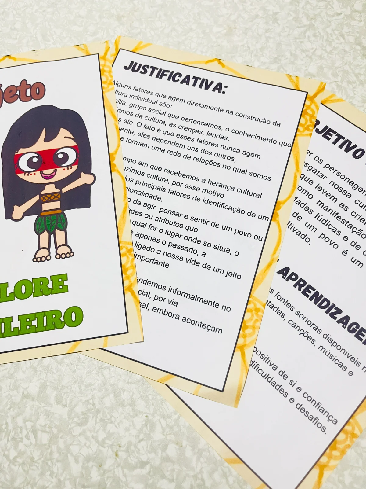 Projeto Folclore – Aprender Brincando - PLR — capa do material
