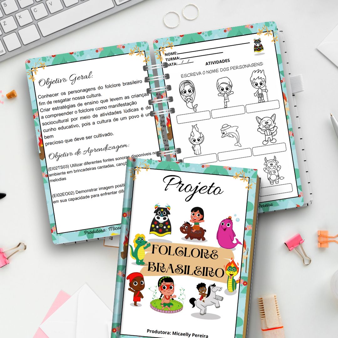 Projeto: folclore brasileiro – PDF para Imprimir — capa do material