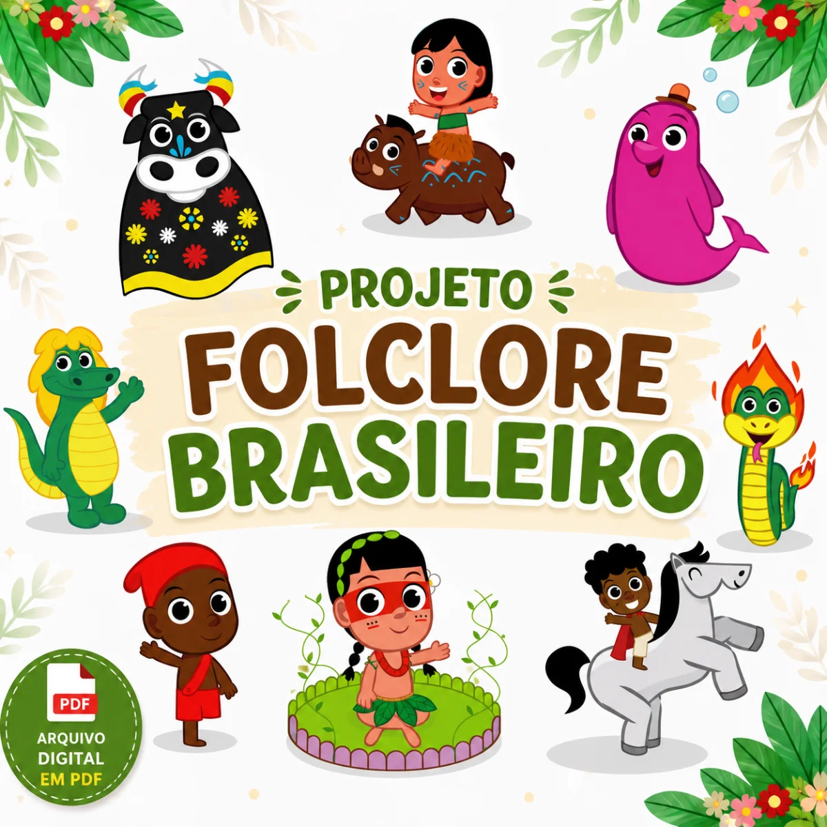 Projeto Folclore Brasileiro – PDF para Imprimir — capa do material