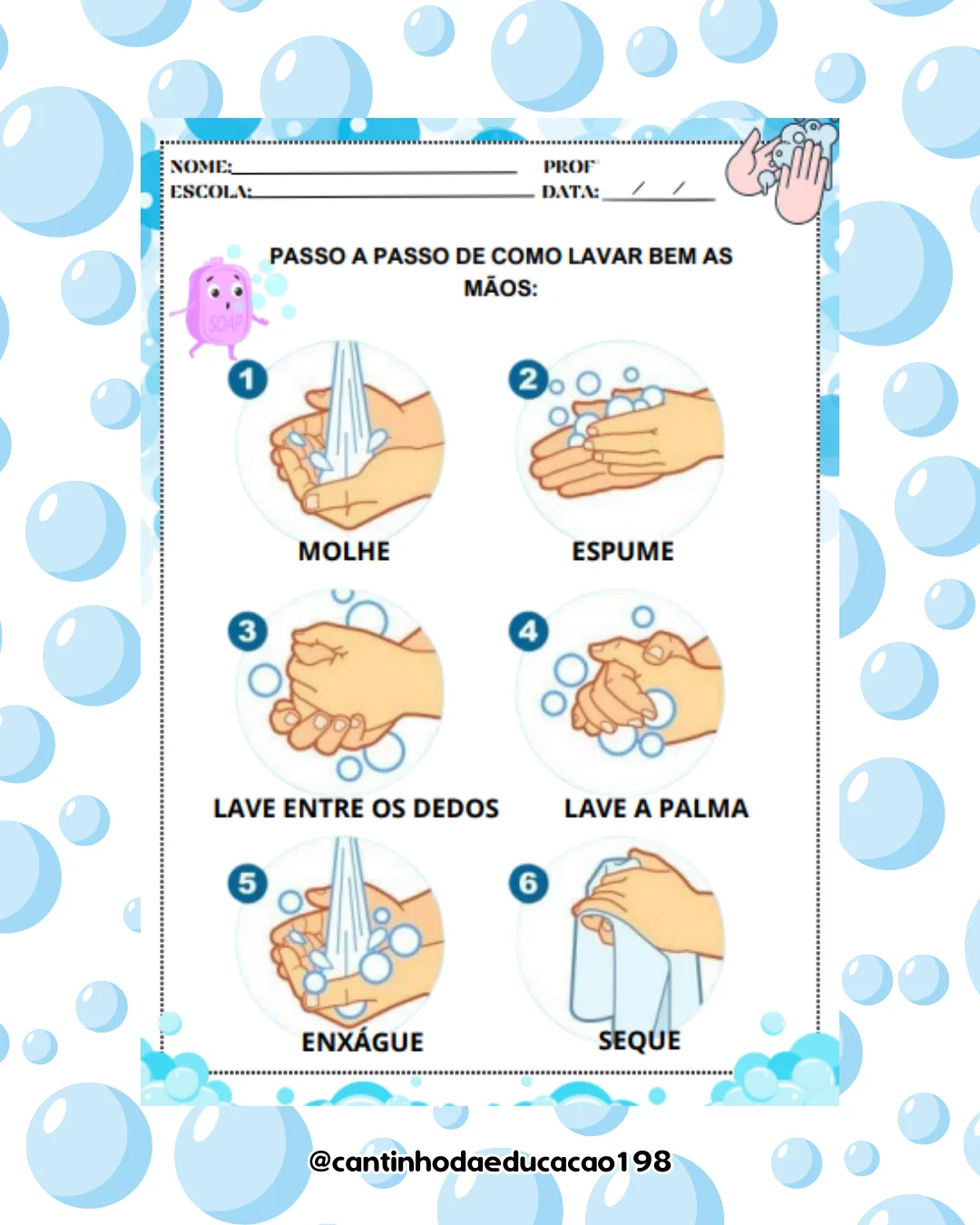 Projeto higiene corporal e bucal – Material Pedagógico — amostra 3: Um projeto completo e lúdico para ensinar as crianças…