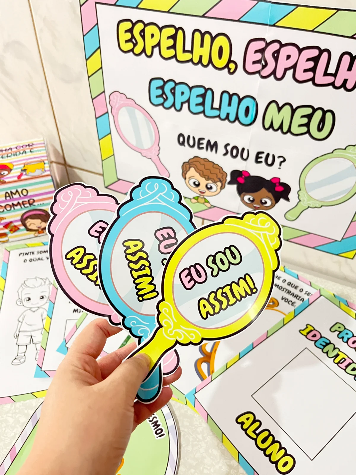 🔎 Projeto Identidade – Espelho, espelho meu! 🌟 — amostra 2: O que está incluso – Descrição do produto