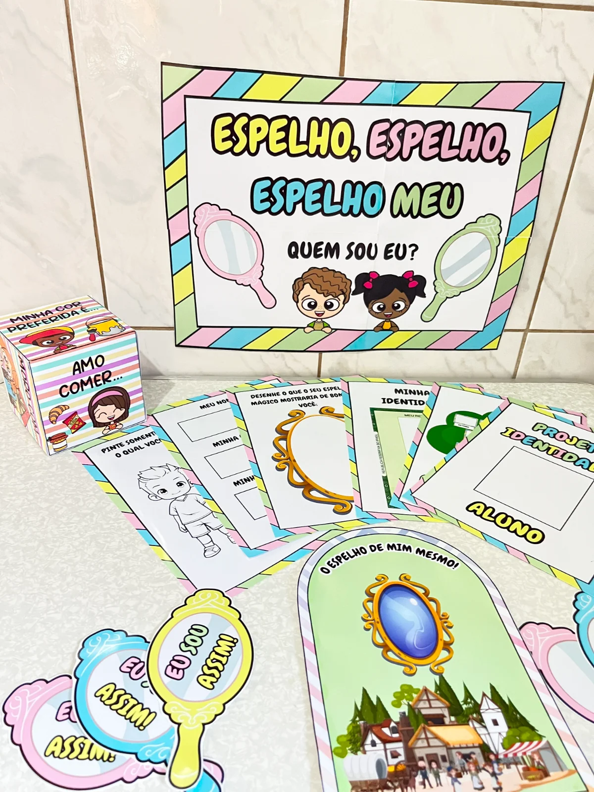 🔎 Projeto Identidade – Espelho, espelho meu! 🌟 — Atividades para Todas as séries: O que está incluso – Descrição do produto