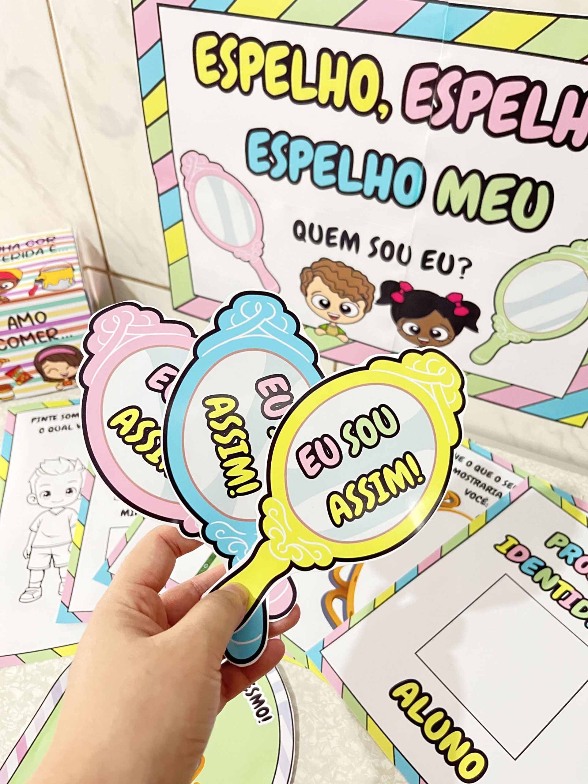 Projeto identidade na educação infantil – PDF para Imprimir — amostra 1: O que vem no material