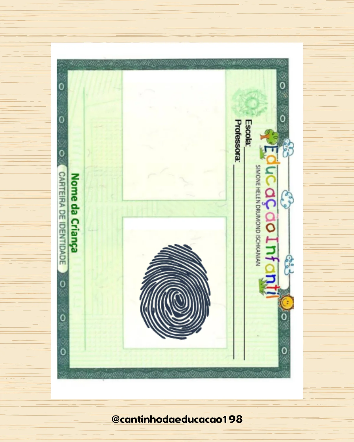 Projeto identidade – quem sou eu? – Material Pedagógico — amostra 5: Um projeto lúdico e especial para ajudar as crianças a…