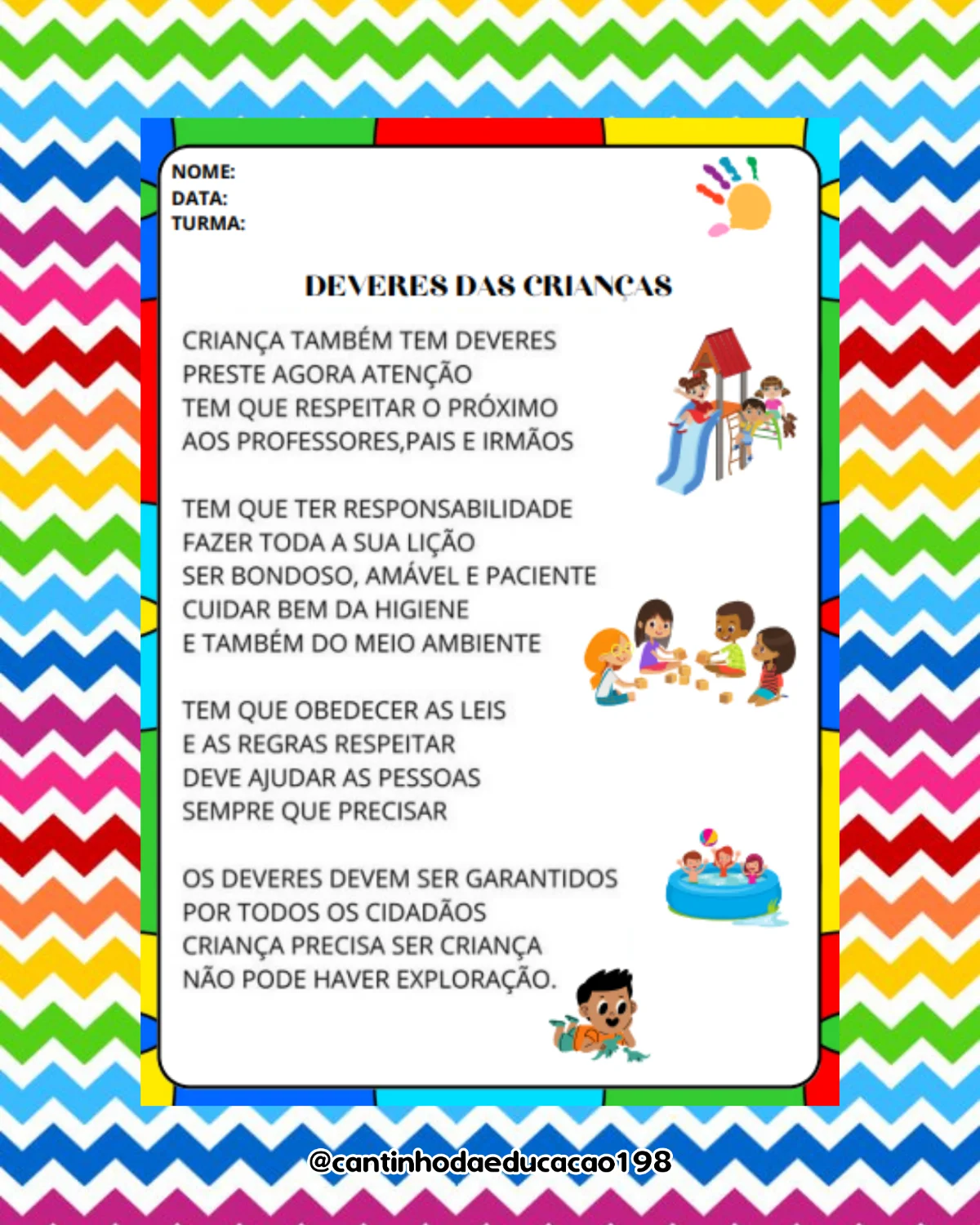 PROJETO JUNTOS NO COMBATE AO TRABALHO INFANTIL — amostra 4: Um projeto importante e educativo para promover a…