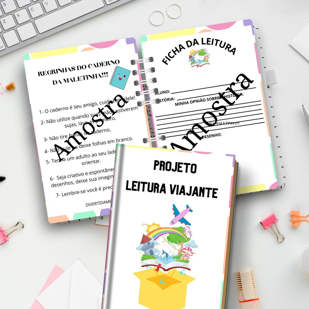 Projeto leitura viajante / maleta viajante – Material Pedagógico — História para Educação Infantil: Capa do caderno de…