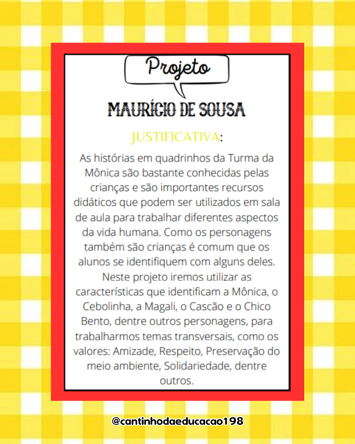 Projeto literário – maurício de sousa – PDF para Imprimir — amostra 1: O que vem no material
