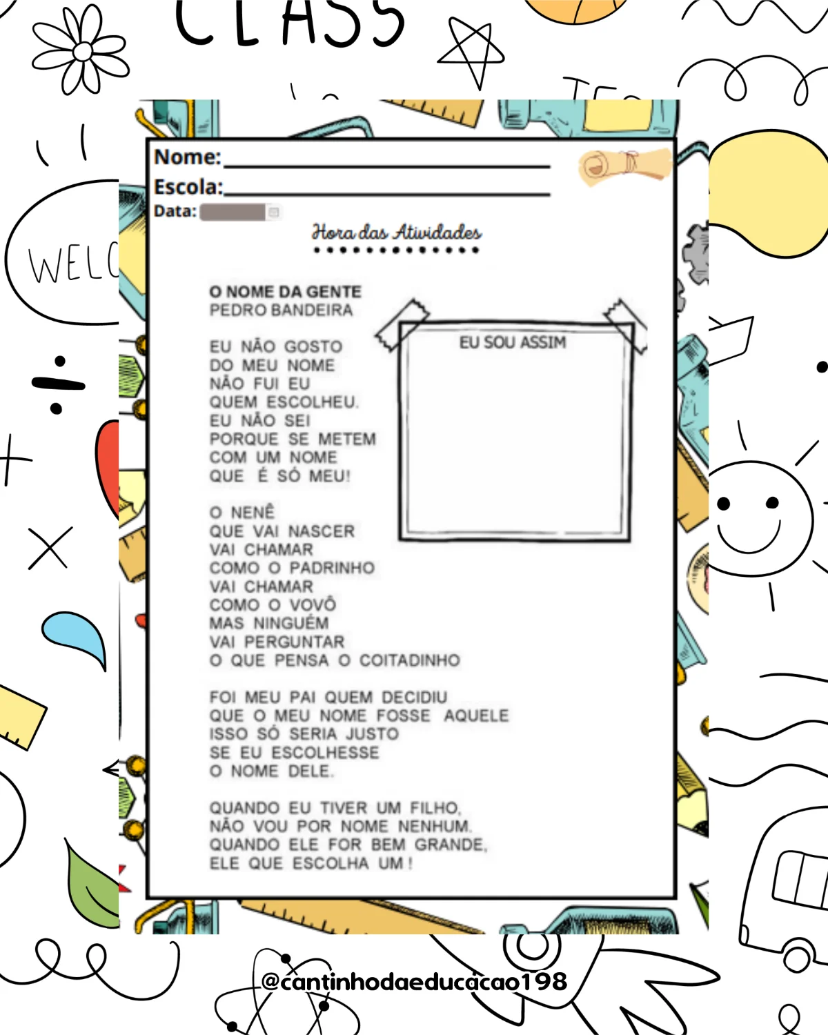 PROJETO LITERÁRIO – PEDRO BANDEIRA | BRINCANDO COM POESIAS — amostra 6: Um projeto divertido e encantador para aproximar as…