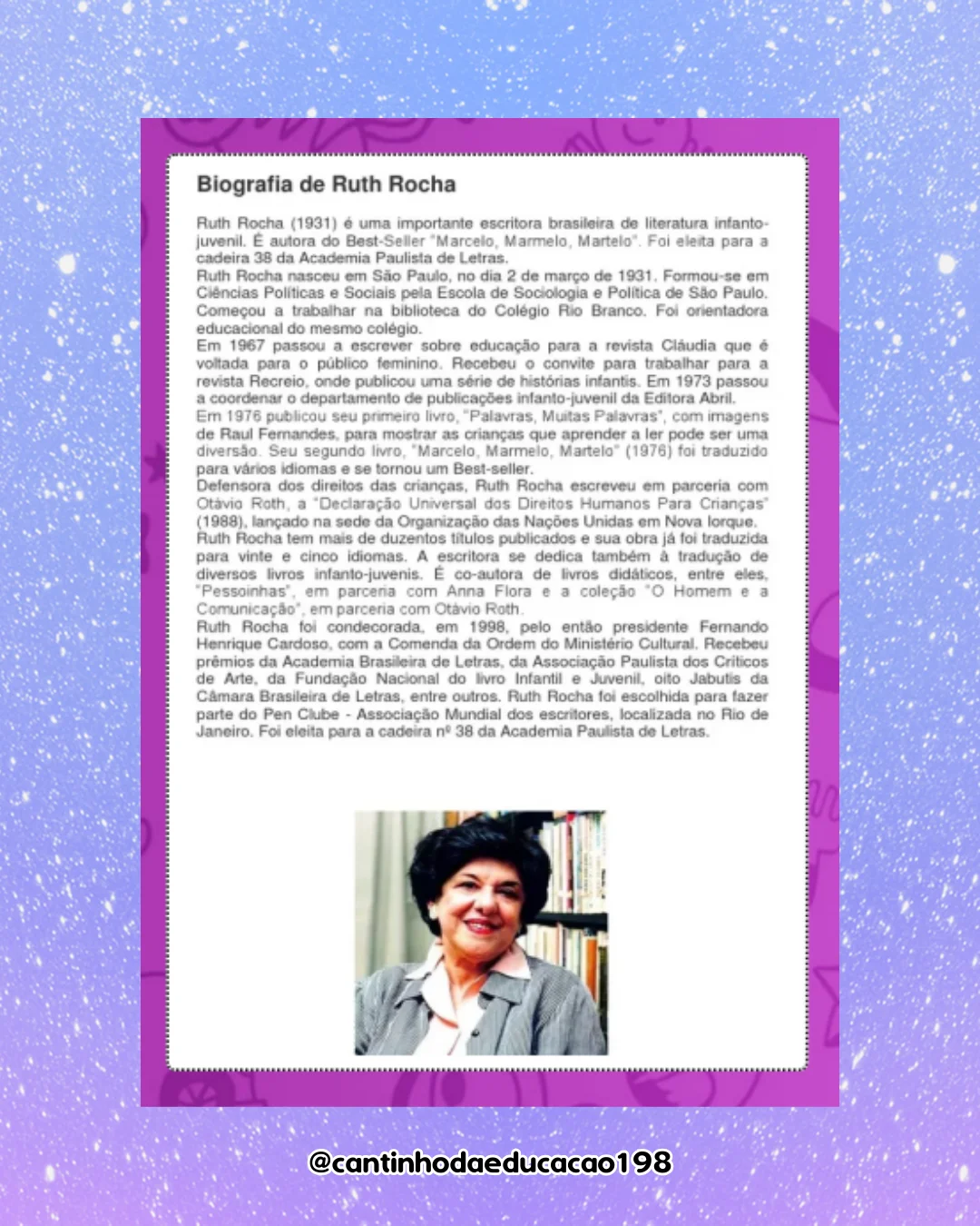 Projeto literário – ruth rocha – Material Pedagógico — amostra 1: O que vem no material Projeto literário – ruth rocha – Material Pedagógico — amostra 1: O que vem no material