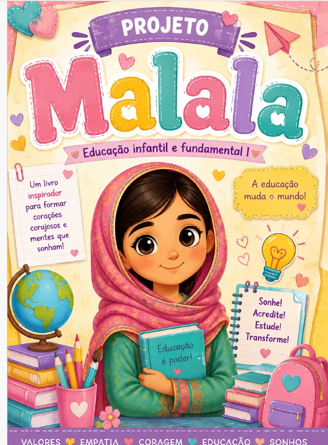 PROJETO MALALA – EDUCAÇÃO, RESPEITO E TRANSFORMAÇÃO! ANOS INICIAIS — Alfabetização para Todas as séries: O Projeto Malala…