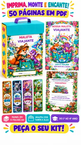 Projeto Maleta Viajante de Leitura do 1º ao 4º Ano — amostra 2: O que está incluído