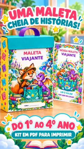 Projeto Maleta Viajante de Leitura do 1º ao 4º Ano — capa do material