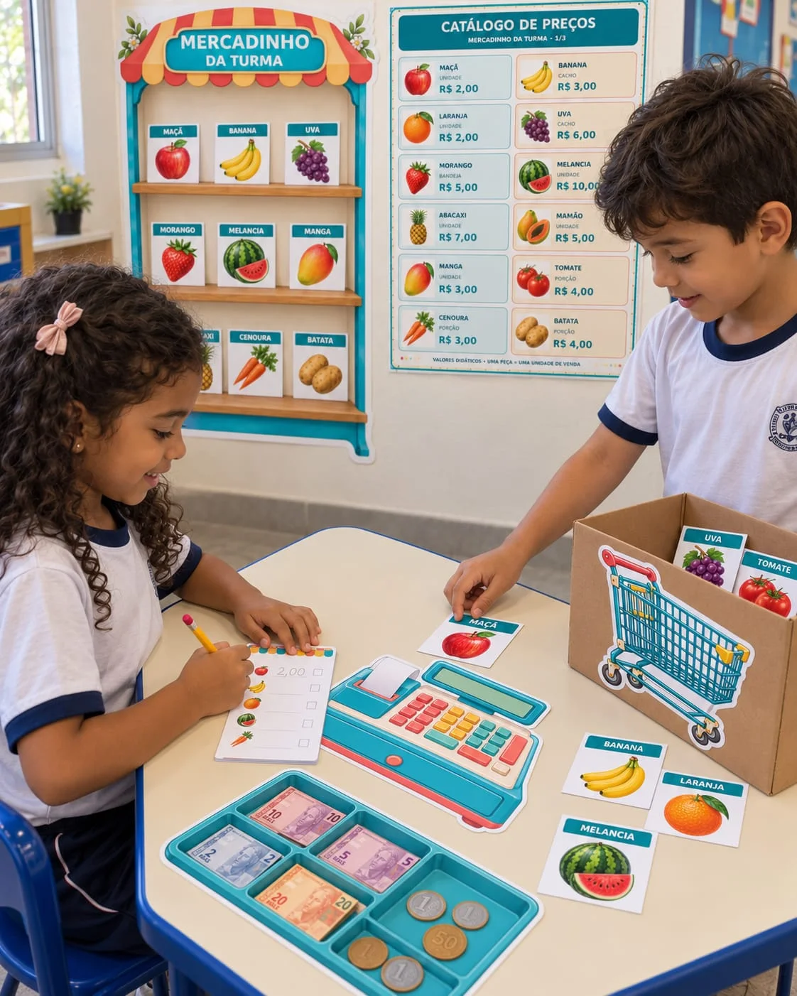 Projeto Mercadinho da Turma Sistema Monetário PDF — amostra 1: Transforme sua sala de aula em um animado mercadinho…