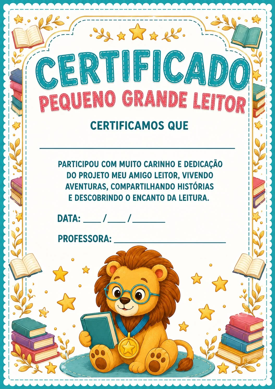 📚🦁 PROJETO MEU AMIGO LEITOR — UMA AVENTURA EM CADA PÁGINA! — amostra 5: Transforme a leitura em uma experiência…