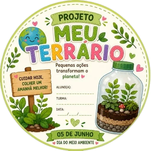 PROJETO MEU TERRÁRIO PLANTANDO A SEMENTE DO COENTRO. — Datas comemorativas para Educação Infantil: PROJETO PARA O DIA DO…