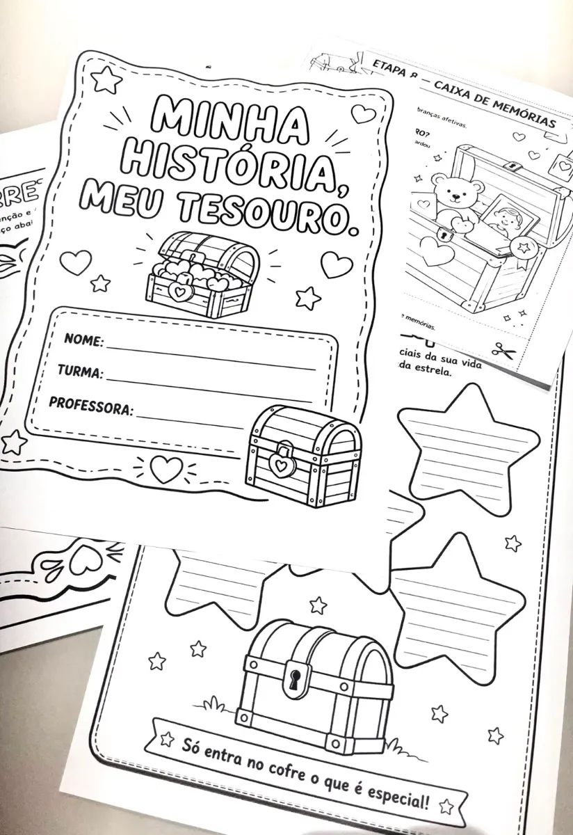 Projeto Minha História, Meu Tesouro: Autobiografia — amostra 6: Uma experiência afetiva e pedagógica onde cada criança…