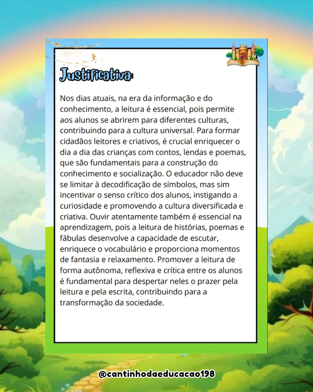 PROJETO MUNDO MÁGICO DA LITERATURA – PDF para Imprimir — amostra 6: Um projeto encantador para despertar o amor pela…