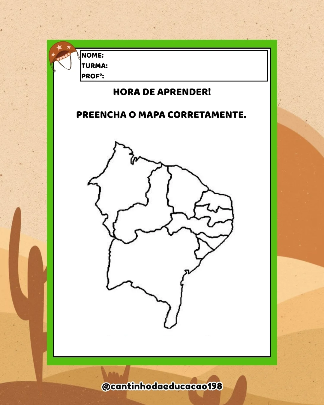 Projeto nordeste – PDF para Imprimir | Anos Iniciais — amostra 1: O que vem no material