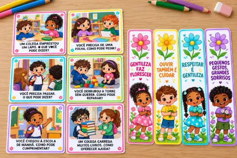 Projeto Palavras de Gentileza - Alfabetização/Anos Iniciais — amostra 2: Pequenos gestos fazem a gentileza florescer