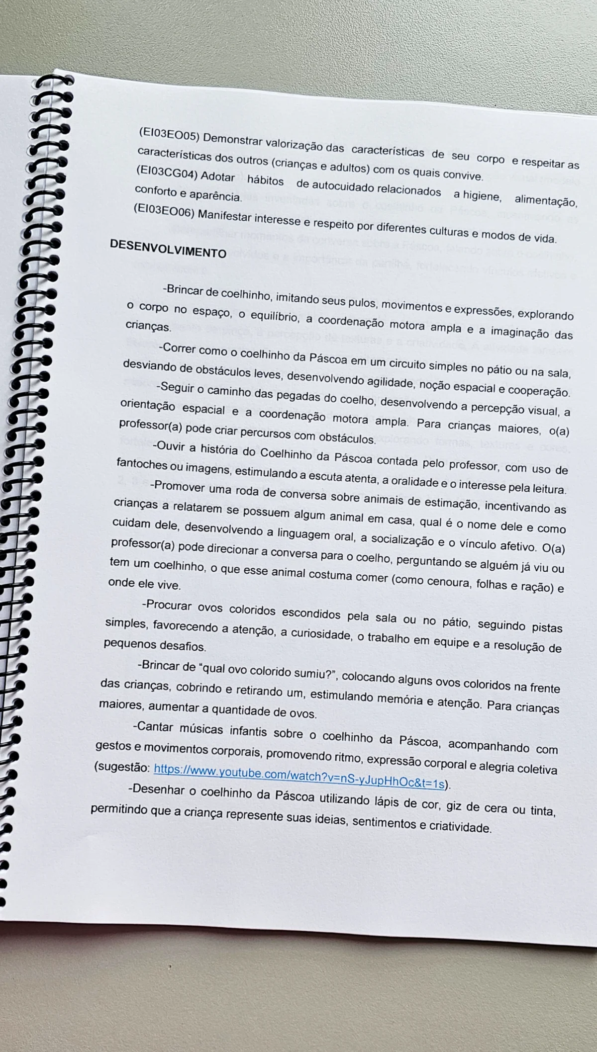 Projeto Páscoa na Nossa Turma: um momento especial — amostra 6: Projeto completo para trabalhar a Páscoa na Educação Infantil Projeto Páscoa na Nossa Turma: um momento especial — amostra 6: Projeto completo para trabalhar a Páscoa na Educação Infantil