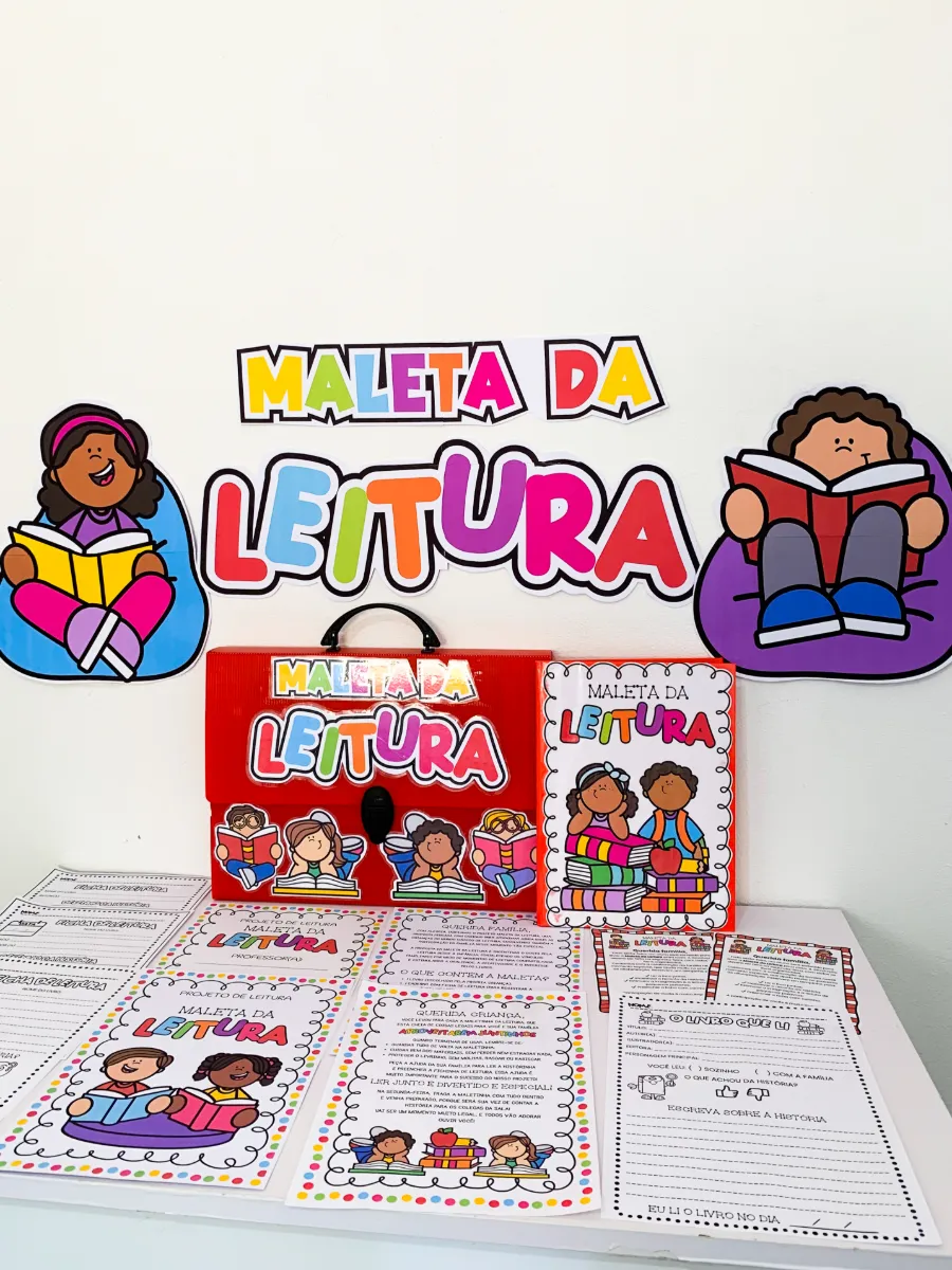 Projeto Sacola da Leitura / Maleta da Leitura - Recursos Pedagógicos com Fichas — amostra 5: Com a Maleta da Leitura, você…