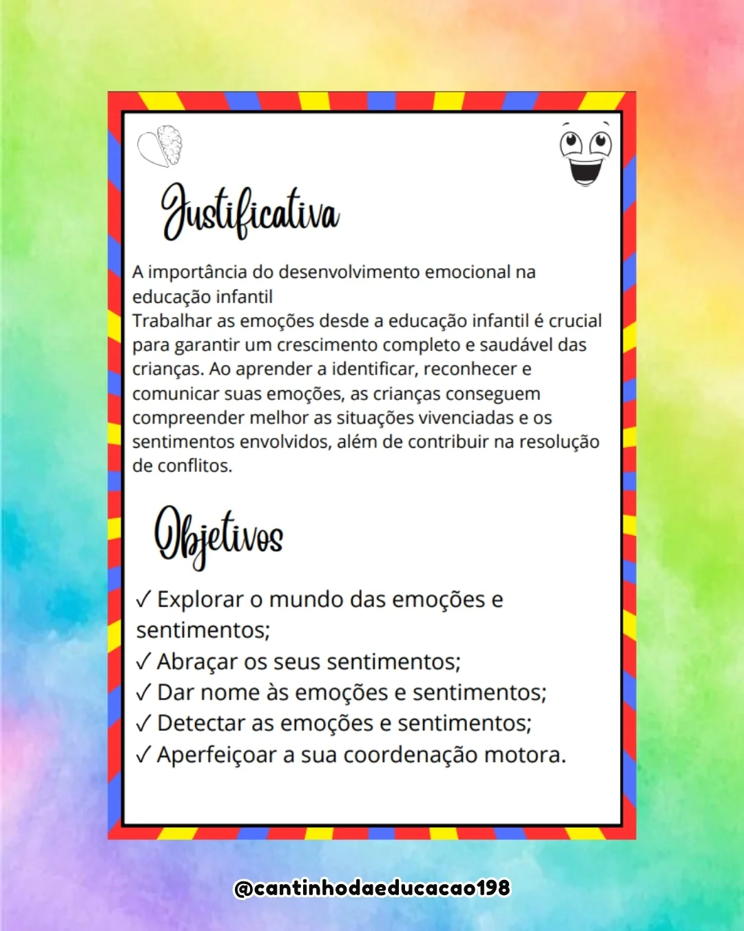 PROJETO SENTIMENTOS E EMOÇÕES – PDF para Imprimir — amostra 7: Um material completo e acolhedor para trabalhar as emoções…