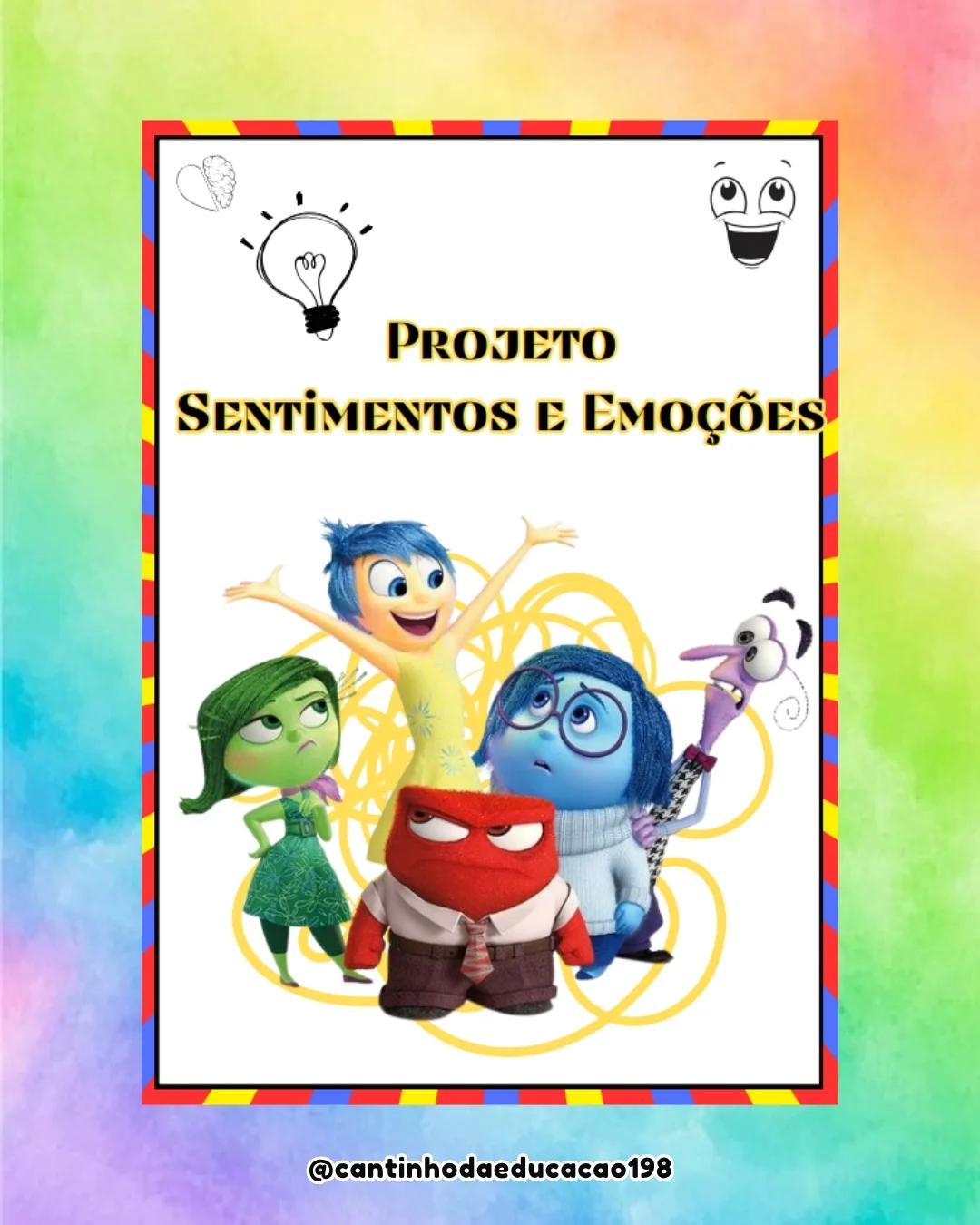 PROJETO SENTIMENTOS E EMOÇÕES – PDF para Imprimir — Alfabetização para Educação Infantil: Um material completo e acolhedor…