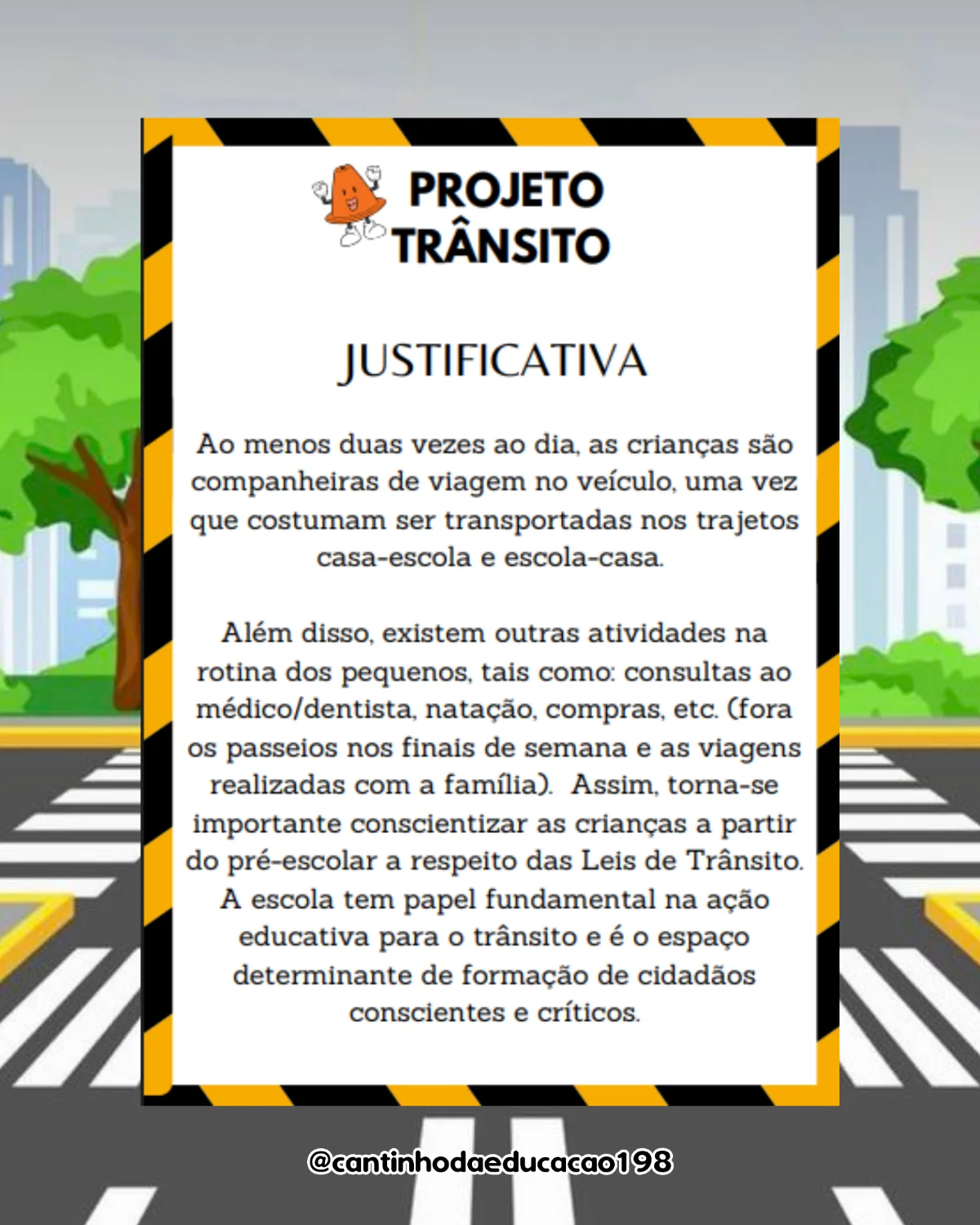 PROJETO TRÂNSITO – Atividades para Imprimir — amostra 1: O que vem no material