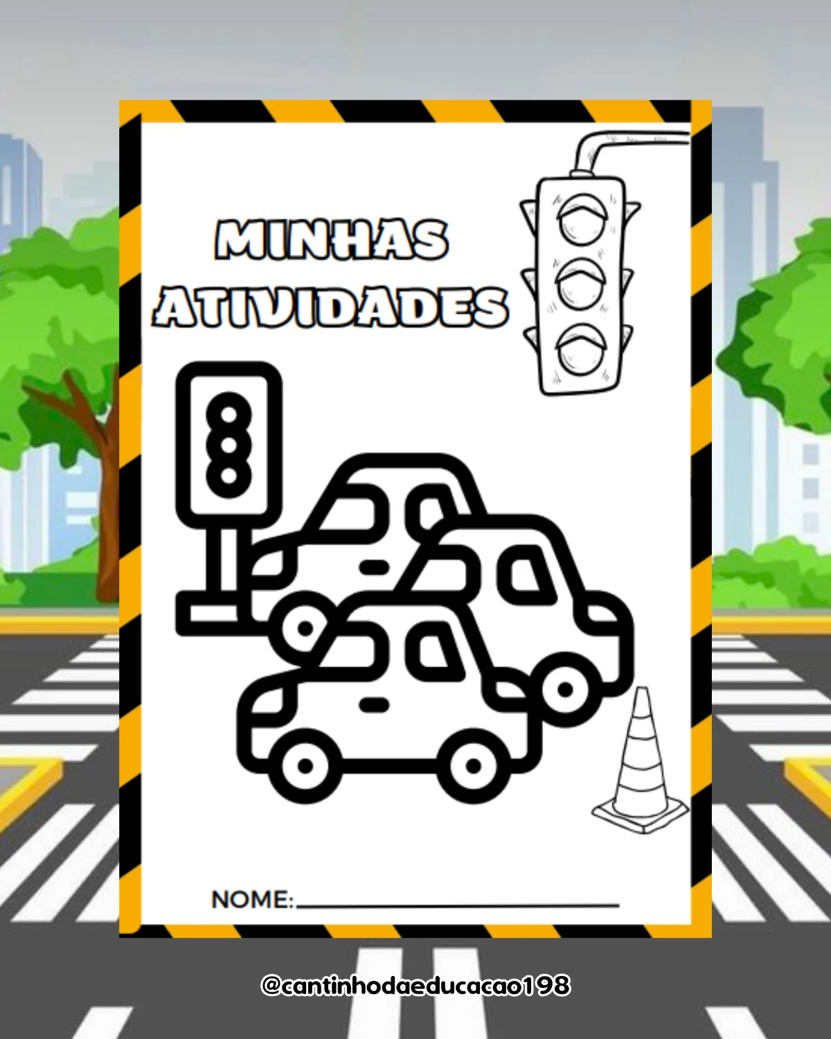 PROJETO TRÂNSITO – Atividades para Imprimir — amostra 3: Um projeto completo e lúdico para ensinar as crianças sobre…