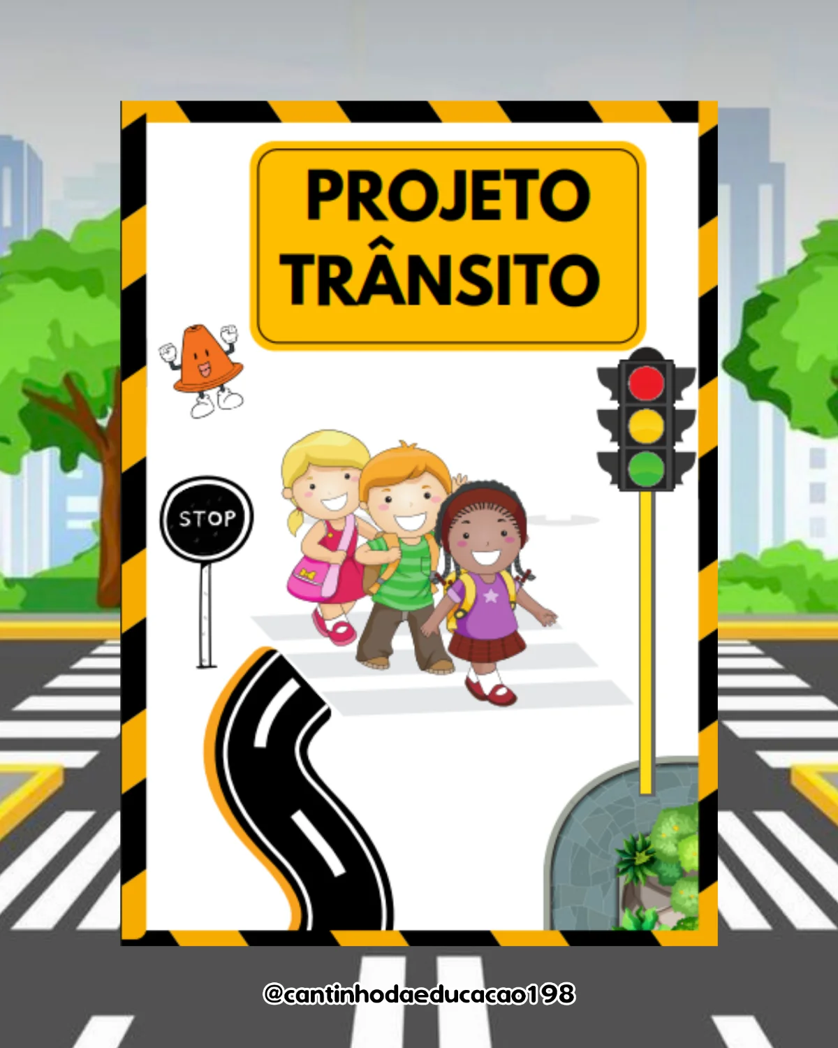 PROJETO TRÂNSITO – Atividades para Imprimir — capa do material