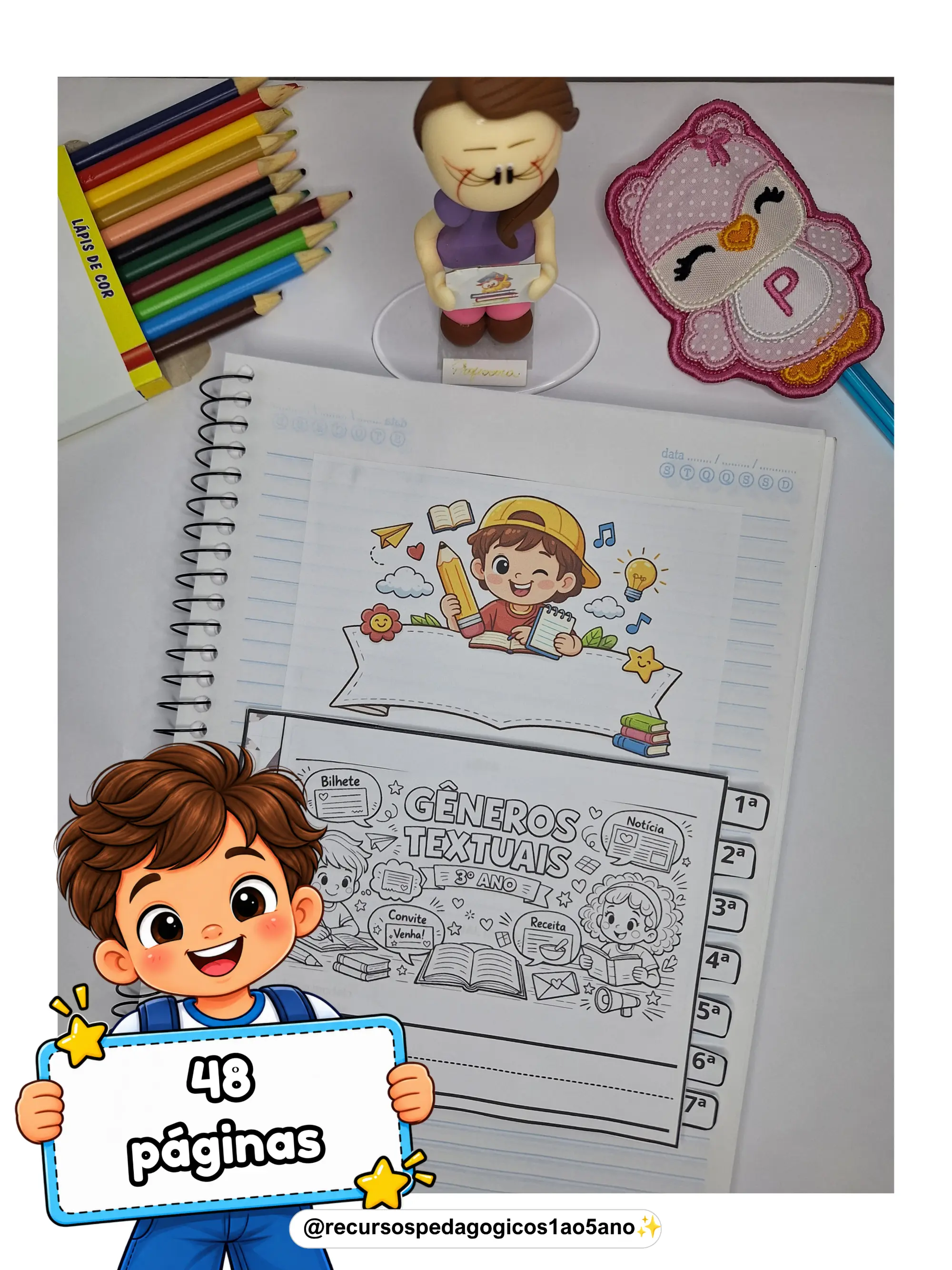 📚✨ Projeto Vivências Literárias - 3º ano — amostra 1: 📦 O que acompanha?