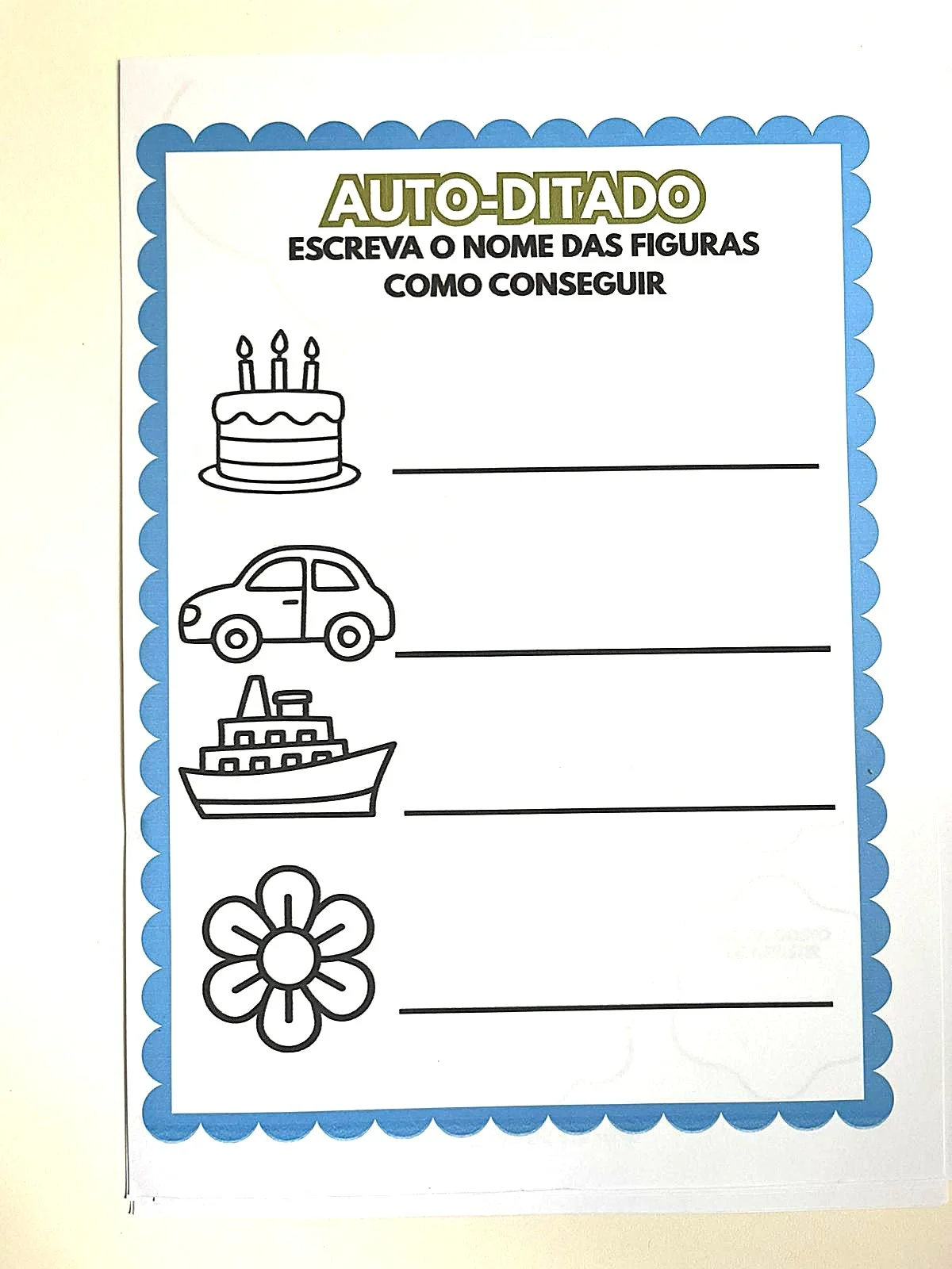 Prova diagnóstica | 1º ano – PDF para Imprimir — amostra 1: O que vem no material