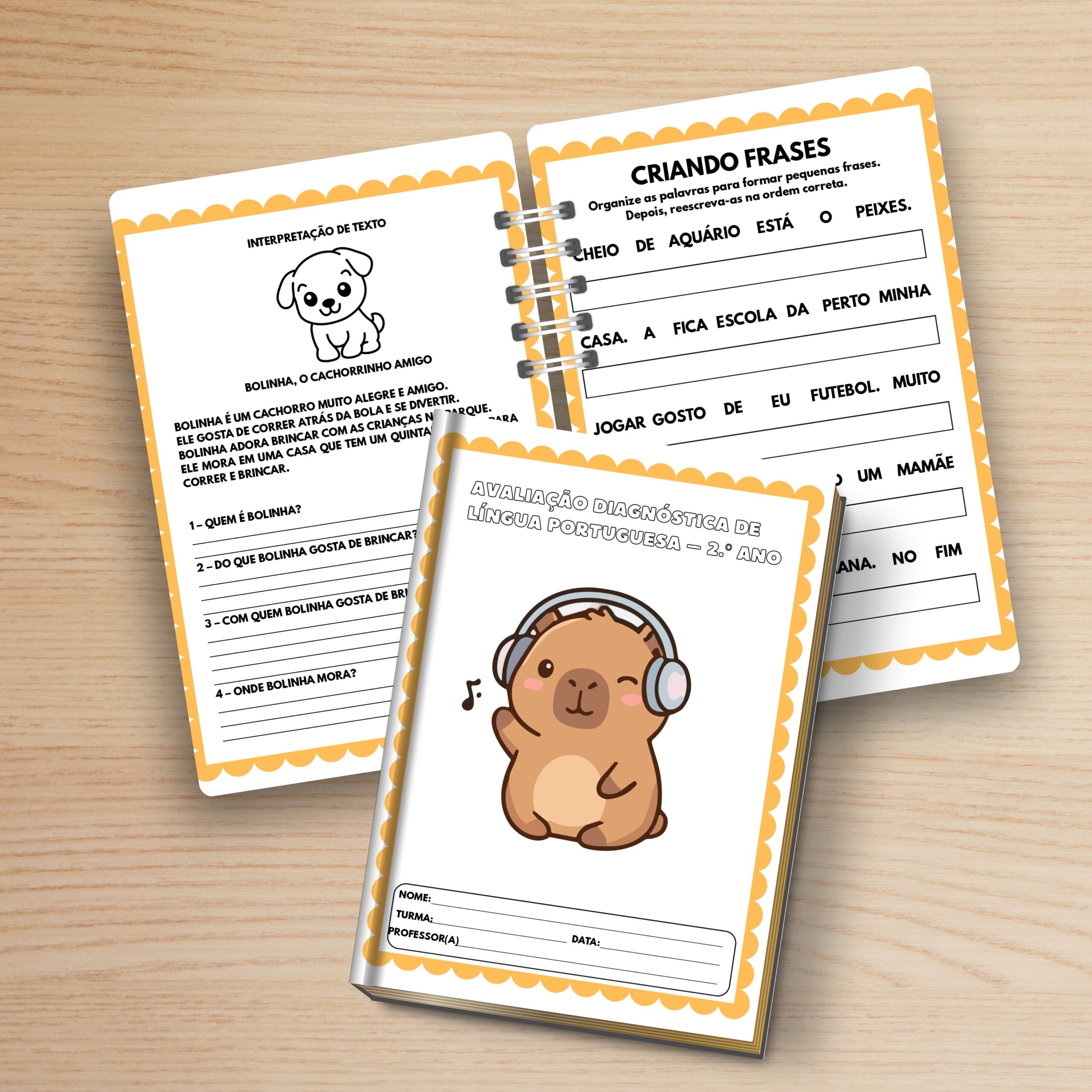 Prova diagnóstica / avaliação diagnóstica: 2º ano – PDF para Imprimir | Alfabetização — capa do material