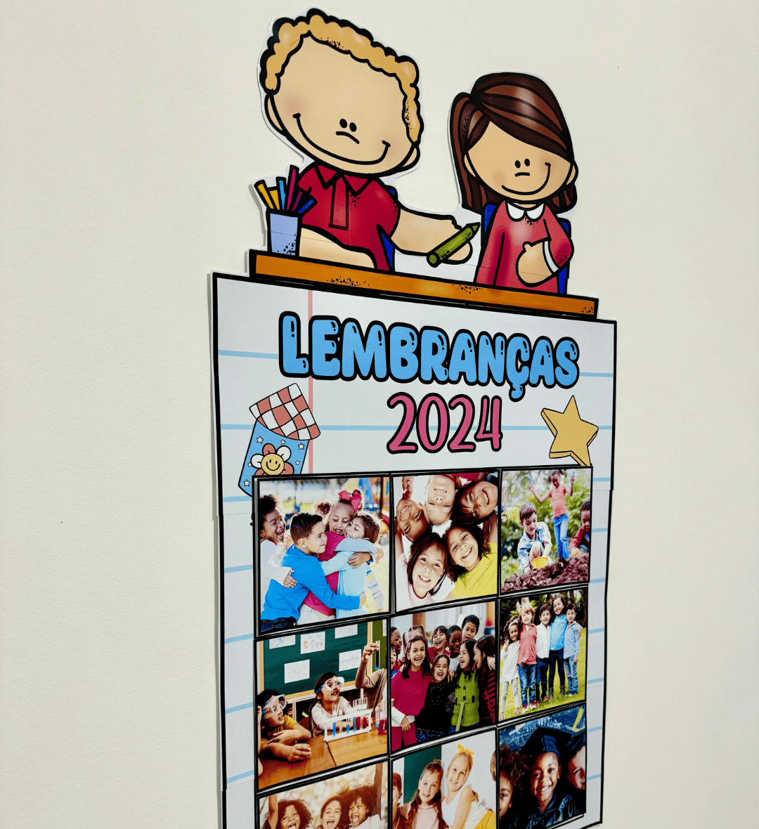 Quadro das Lembranças 2024: Cartaz em PDF com Fotos — amostra 3: Como usar o quadro em sala de aula