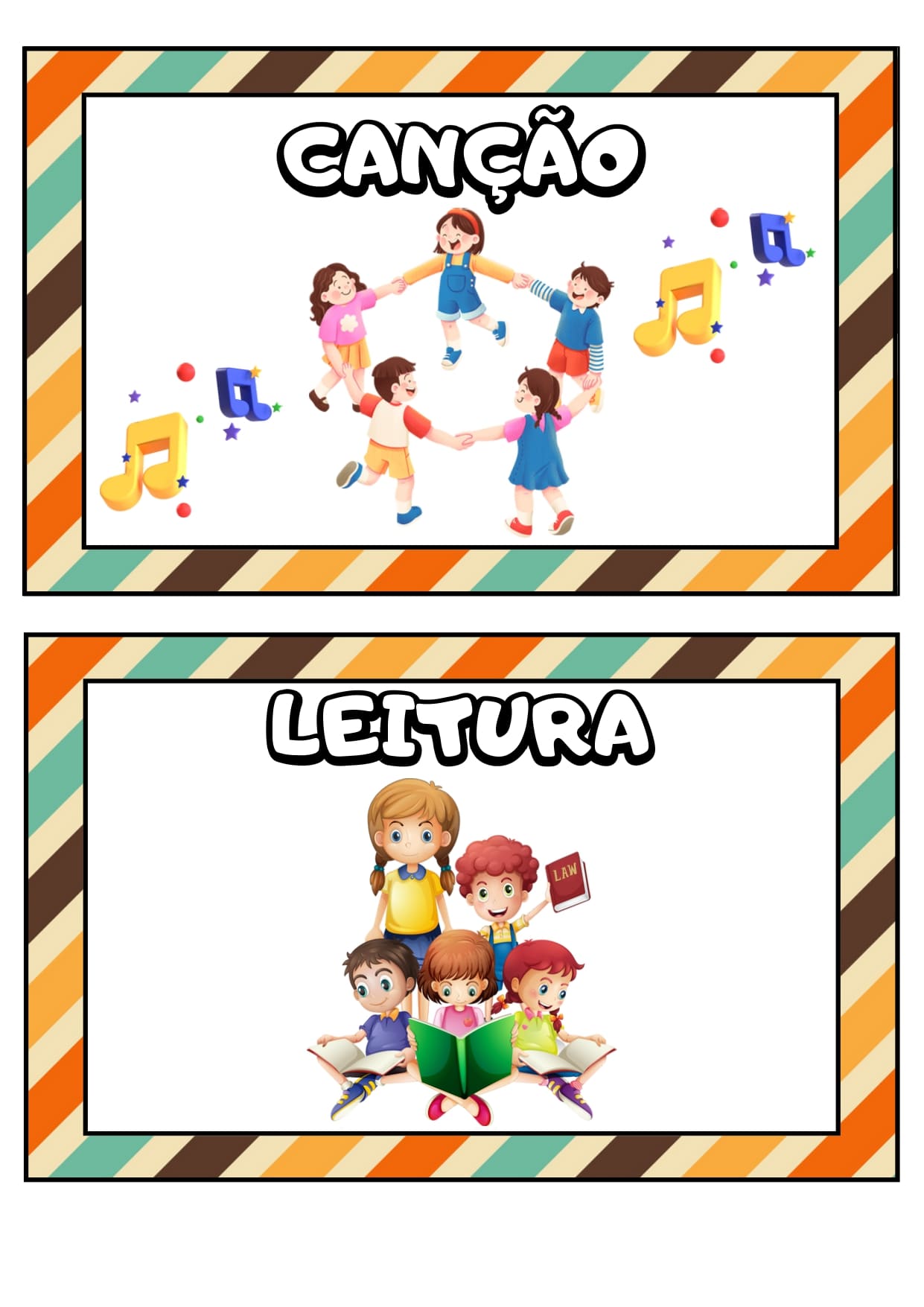 Quadro de rotina educação infantil – PDF para Imprimir — amostra 2: Para quem é indicado