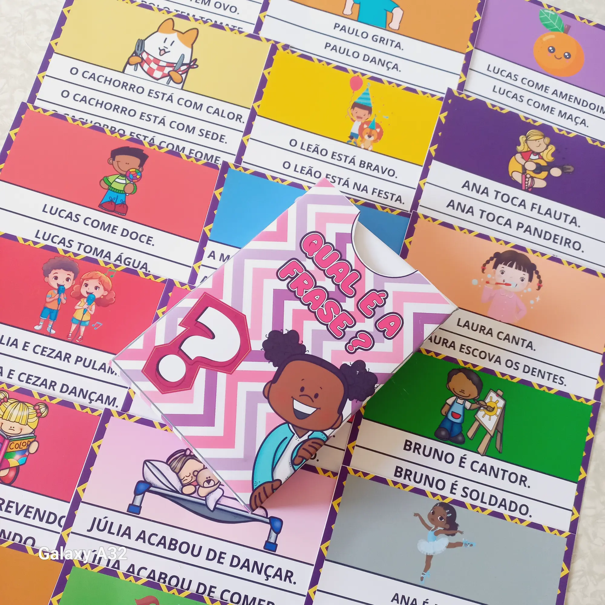 Qual é a Frase? Atividade de Alfabetização (cópia) — Alfabetização para 1º ano: Atividade de alfabetização com frases…