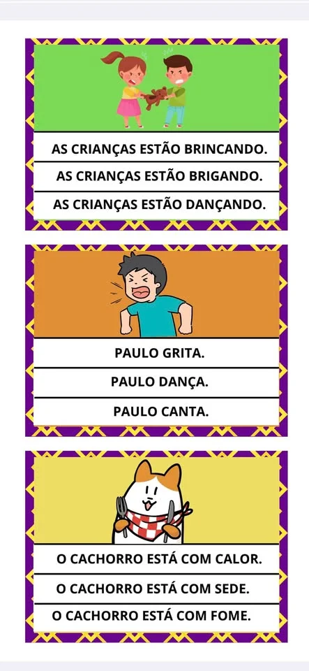 📚✨Qual é a Frase? Recurso Pedagógico com Fichas de Leitura em PDF Pronto para Imprimir 📚✨ — amostra 7: Procurando um…