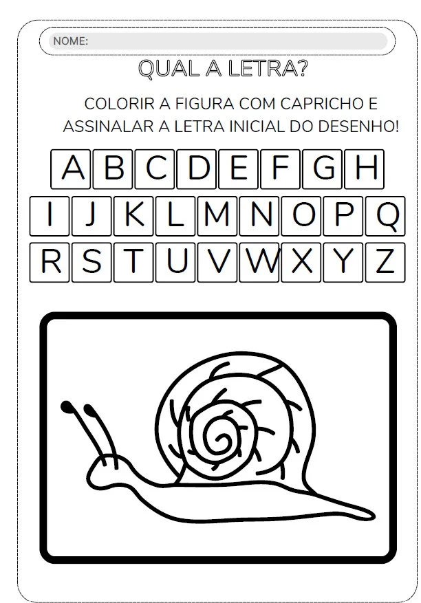 QUAL É A LETRA? — Aprender o alfabeto ficou mais divertido! — amostra 2: Uma atividade simples, lúdica e perfeita para…